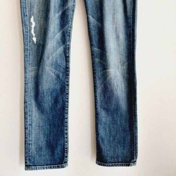 7FAM 7 FOR ALL MANKIND Josefina Skinny Boyfriend Jeans Sz 28 Flawed - Picture 4 of 16
